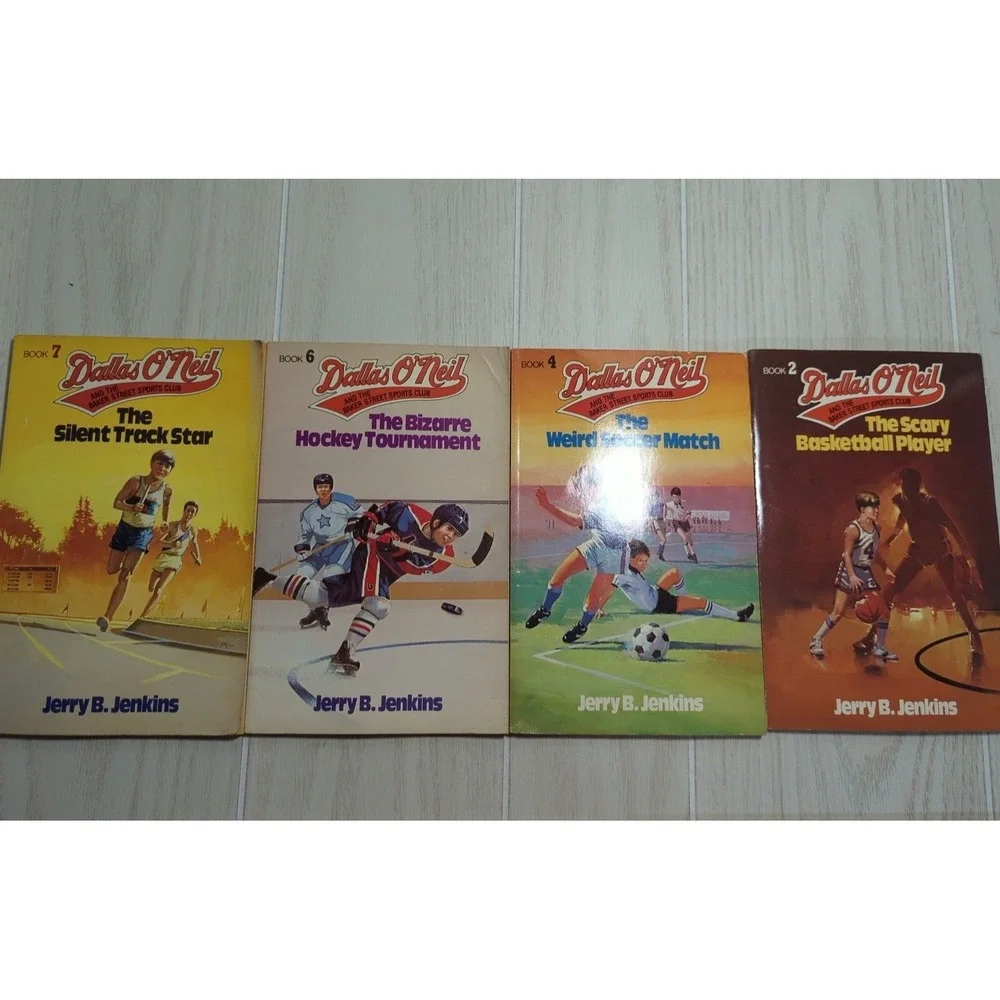 Dallas O'Neil Baker Street Sports Club vintage 4 book lot 2 4 6  7 soccer hockey